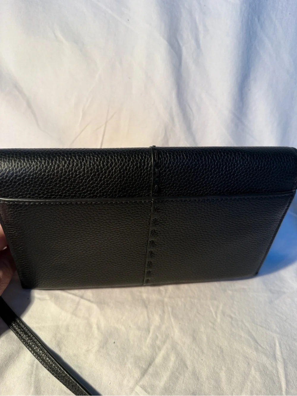 Tory Burch Crossbody Black Pebbled Leather McGraw Bag